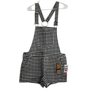 Empyre boyfriend Cora gingham overall short